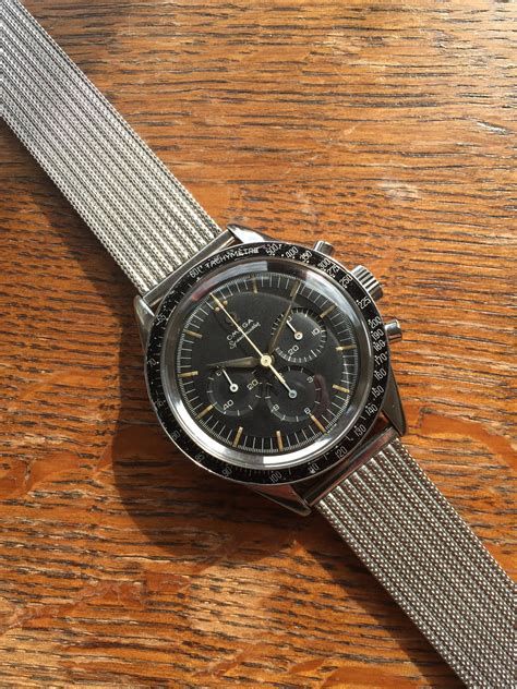 omega speedmaster mesh bracelet|omega titanium mesh bracelet.